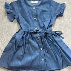 新品　90㎝　デニムワンピース