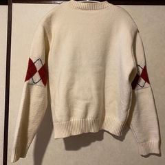 【SHEIN】アーガイル 格子縞 ドロップショルダー セーター Mサイズ ニットの画像