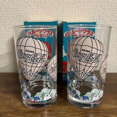 【新品・未使用】昭和レトロCoca Cola 40年前 バルーングラス