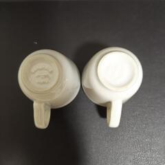 【中古品】サタルニア　白　デミタスカップ　2個の画像