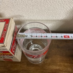 【新品・未使用】昭和レトロ コカコーラ グラス ティファニー模様 ビンテージの画像