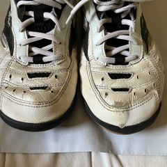 Mizuno バドミントンシューズ ホワイト/ブラック　白黒　25.5の画像