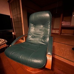 【取引中】革張り　1人用チェア