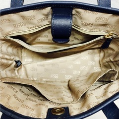 【美品】 マイケルコース MICHAEL KORS ミニトートバッグ ハンドバッグ ネイビーの画像