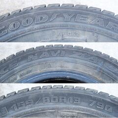 GOODYEAR ICENAVI ZEA Hybrid　155/80R13 79Q　４本セット　ジャンクの画像