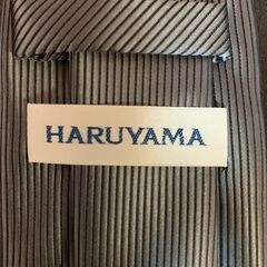 洗える HARUYAMA ネクタイ シルバー系ストライプ おしゃ...
