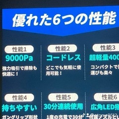 コンパクトコードレス掃除機.値下げを致しました｡の画像