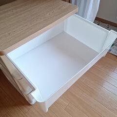 木目調天板チェスト３段の画像