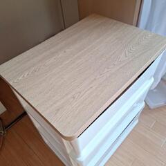木目調天板チェスト３段の画像