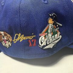 （カスタム）大谷選手新製品ワッペン帽子　完売品新デコピン大谷サイン背番号刺繍入りの画像
