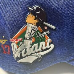 （カスタム）大谷選手新製品ワッペン帽子　完売品新デコピン大谷サイン背番号刺繍入りの画像