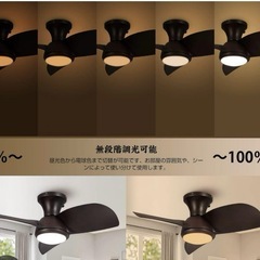 【未使用】LED照明ライト シーリングファンライトの画像