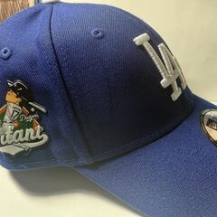 （カスタム）大谷選手新製品ワッペン帽子　完売品新デコピン大谷サイン背番号刺繍入りの画像