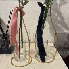 結婚式 造花 フラワーベース付の画像