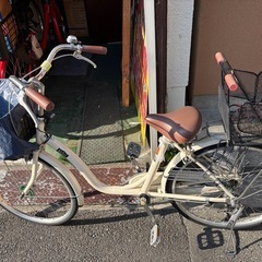 自転車　後ろカゴ付き