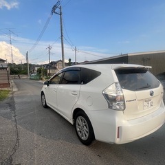 プリウスアルファ7人乗り長い車検の画像