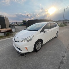 プリウスアルファ7人乗り長い車検の画像