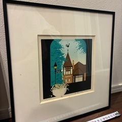 30×30センチ絵画2枚まとめての画像