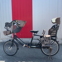 子供乗せ自転車　20インチ　3段変速　カギ付き　ライト✖️ 