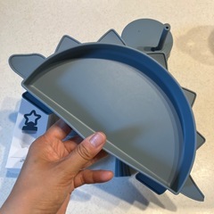 【2000円相当スリコ】離乳食　マグ　シリコン　シリコン皿　スプーンフォーク　フーダー　恐竜　赤ちゃん　ご飯　ベビーフード　の画像