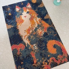 障害者アート　ダイヤモンドアート