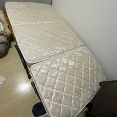中古　三つ折りマットレス シングル 高反発 極厚20cm ポケッ...