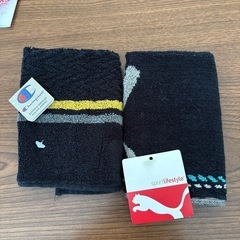 上田市からです。　champion安藤PUMAタオルハンカチセットで