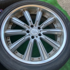 レイズ　ブラックフリート　20×8.5j＋31 pcd114.3 5H ハリアーに☆の画像