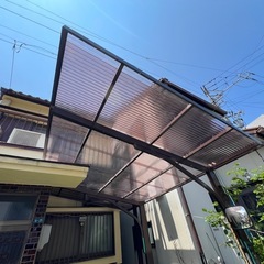 波板張替え工事　カーポートなど