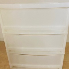 押入れ収納⭐︎3段引き出し収納⭐︎ホワイトの画像