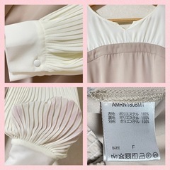 【美品】アンデミュウ　ブラウスドッキングワンピースの画像