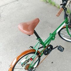 折りたたみ自転車 ACE BUDDY 20インチ 自転車 シマノ６段変速 カゴ 折り畳み自転車の画像