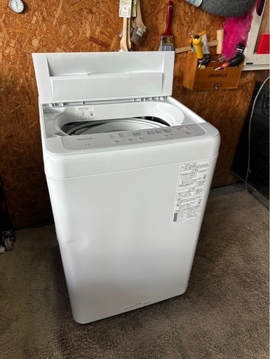 F0411 パナソニック 2024年　Panasonic 5kg 凹みあり　縦型洗濯機