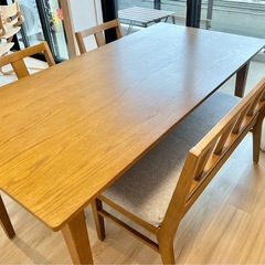 【引取り限定】unico ダイニングテーブル　チェア　セットの画像
