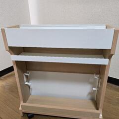 Wi-Fiルーター等　収納台(片側車輪つき)
