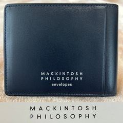 マッキントッシュフィロソフィーレザー二つ折り財布本革ミニ財布牛革折りたたみ財布の画像