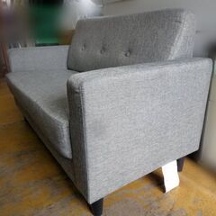 DCM◆ファブリックソファ グレー 【F-SA02】2人掛ソファの画像
