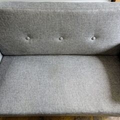 DCM◆ファブリックソファ グレー 【F-SA02】2人掛ソファの画像