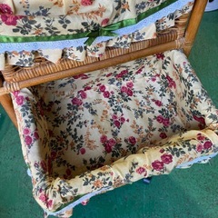 🌷レトロ　ラタン　藤　収納家具　【♻️お売りいただけるお品物あれば、来店時ぜひお持ちください(総合買取)♻️】キャビネット　五段　5段　昭和　インテリア　オシャレ　おしゃれ　チェスト　アジアン【奥31横45高120】の画像