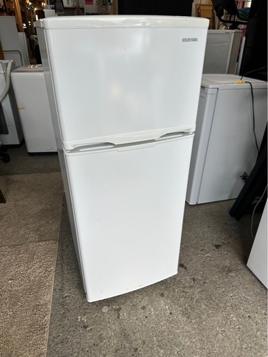 F0415 アイリスオーヤマ　2019年 118L 足ぐらつきあり　2ドア冷蔵庫