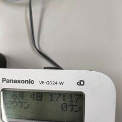 コードレス電話機　Panasonic　パナソニック　VE-GD24DL　2015年発売モデルの画像