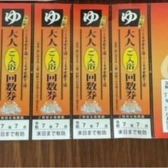 スーパー銭湯　宇都宮の湯　宝木の湯温泉　回数券　6枚セット