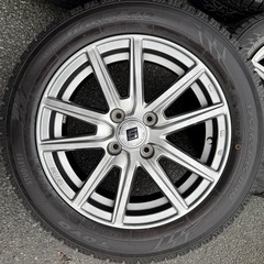 175/65R15 TOYO TOYO GARIT GIZ スタッドレスアルミホイールセット 4本 溝有 バリ山 美品 15×5.5J 4H PCD100 ＋50 アクア ヤリス フィットの画像
