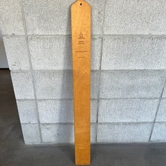 木製　身長計　壁かけの画像