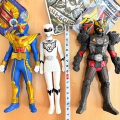 タグ付き17cm戦隊ヒーロー仮面ライダーフィギュア6体まとめの画像