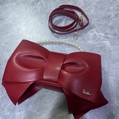 toalice リボンバッグ レッド
