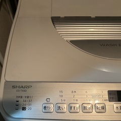 SHARP タテ型洗濯乾燥機 ES-TX5D-S の画像