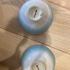 萩陶苑 mint お茶碗 ペア セット（木箱なし）の画像