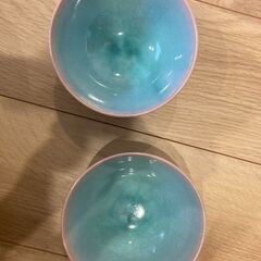萩陶苑 mint お茶碗 ペア セット（木箱なし）