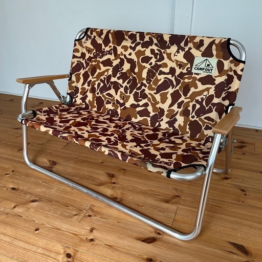 CAMP OUT カモフラージュ アウトドアベンチ キャプテンスタッグ